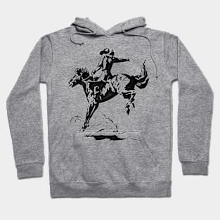 Western Era - Cowboy on Horseback 8 Hoodie